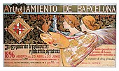 3ra. Exposición de Bellas Artes é Industrias Artísticas, 1896 lithograph by Alexandre de Riquer
