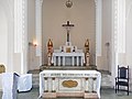 Detail of the altar of the Saint Sebastian Parish Church.