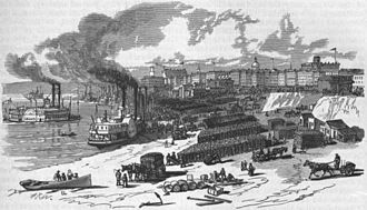 Woodcut representing the waterfront of Memphis, c. 1879 AmCyc Memphis (Tennessee).jpg