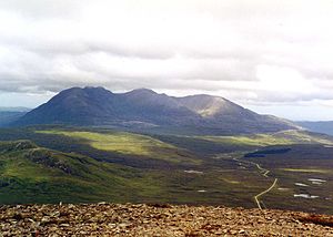 An Teallach seen from the summit of Meall a' Chrasgaidh.