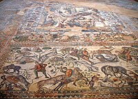 Поздняя римская мозаика на вилле Романа в Ла-Ольмеде[en], Испания, IV-V века н. э.