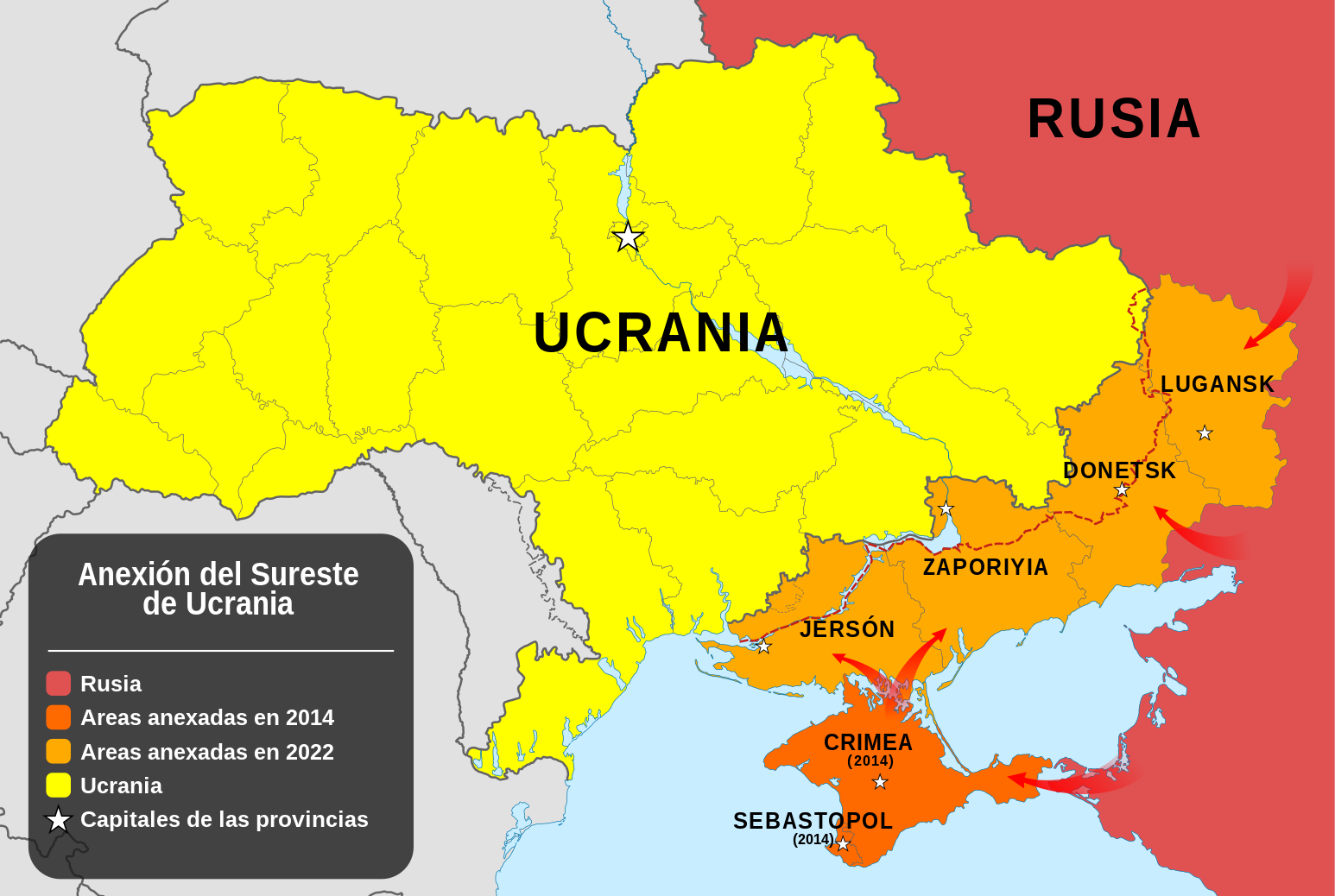 Anexión del sudeste de Ucrania por Rusia - Wikipedia, la enciclopedia libre