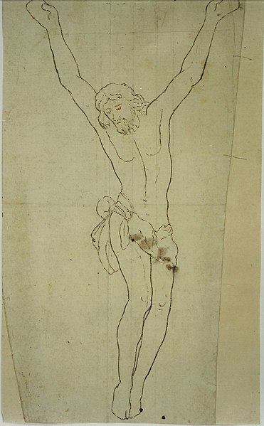 File:Anoniem, Ontwerp voor een gekruisigde Christus - Ébauche du Christ crucifié, KBS-FRB.jpg