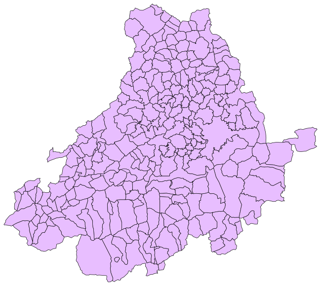 Carte municipale d'Ávila.