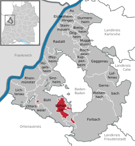 Kaart van Bühlertal