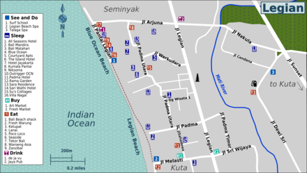 Map of Legian