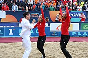 Deutsch: Beachhandball Europameisterschaften 2019 (Beach handball Euro); Tag 6: 7. Juli 2019 – Siegerehrungen English: Beach handball Euro; Day 6: 7 July 2019 – Medal ceremony