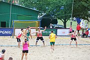 Deutsch: Beachhandball Europameisterschaften 2019 (Beach handball Euro); Tag 2: 3. Juli 2019 – Männer, Vorrunde Gruppe C, Nordmazedonien-Schweiz 0:2 (13:22, 18:19) English: Beach handball Euro; Day 2: 3 July 2019 – Women Preliminary Round Group A – Men Preliminary Round Group C – North Macedonia-Switzerland 0:2 (13:22, 18:19)