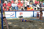 Deutsch: Beachhandball Europameisterschaften 2019 (Beach handball Euro); Tag 4: 5. Juli 2019 – Frauen, Viertelfinale, Spanien-Ungarn 1:2 (14:16, 26:16, 2:5) English: Beach handball Euro; Day 4: 5 July 2019 – Quarter Final Women – Spain-Hungary 1:2 (14:16, 26:16, 2:5)