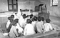 Bible study for hostel children, Latehar, India, 1956 (16954660616).jpg