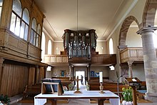 Intérieur avec loge ducale et orgue A.Silbermann (1723)