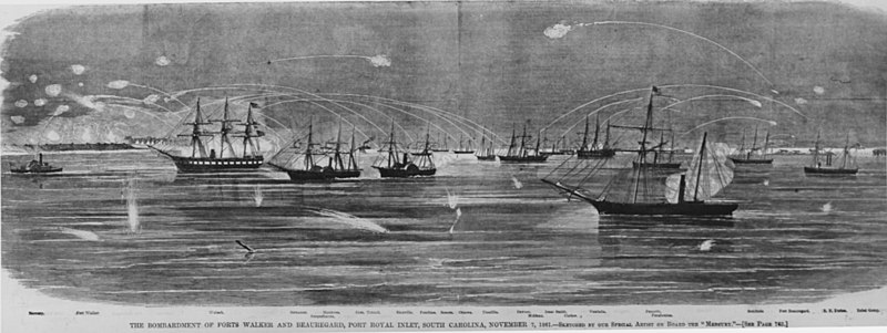 File:Bombarding of Port Royal, SC.jpg