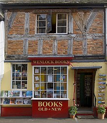 Bookshop in Much Wenlock, UK. Bookshop in Much Wenlock.jpg