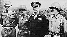 (from left to right) Bradley, Gerow, Eisenhower and Collins Bradley gerow eisenhower collins.jpg