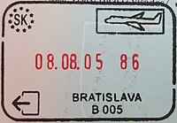 Passkontrolle des Flughafens Bratislava stamp.jpg