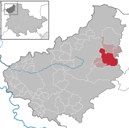 Läget för kommunen Breitenworbis i Landkreis Eichsfeld