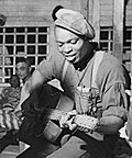 Buddy Moss in Georgia prison camp, 1941 BuddyMossGreeneCountyConvictCampCropped.jpg