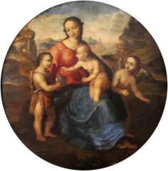 Vierge et l'Enfant avec saint Jean et un ange