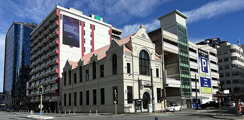 File:Buildings at east corner of Stout and Whitmore Streets, Wellington.jpg