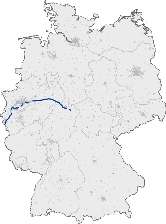 Mapa da localização da auto-estrada A44