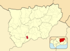 Расположение муниципалитета Карчелес на карте провинции