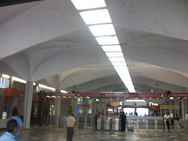 Roof of Candelaria metro station, Mexico City