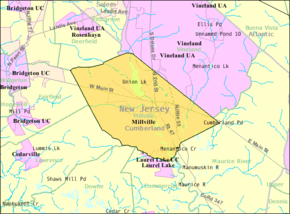 Census Bureau map of Millville, New Jersey.gif