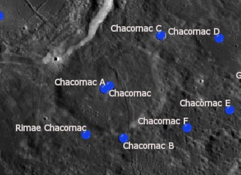 Satellite craters of Chacornac ChacornacCraterLROC-Sat.jpg