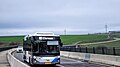 Livrée RGTR sur un autobus d'Autobus Stephany, bande bleue