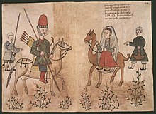 Mercenary Turkic horseman, depicted by the Portuguese in the Codice Casanatense Codice Casanatense Turkmens.jpg