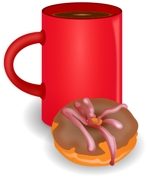 File:Coffee and doughnut.svg