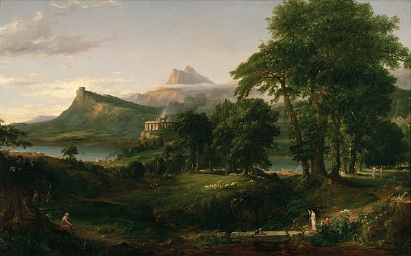 Thomas Cole's The Arcadian or Pastoral State, 1834