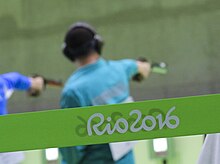 Competition in air pistol shooting from a distance - 10 meters at the Olympic Games in 2016 02.jpg