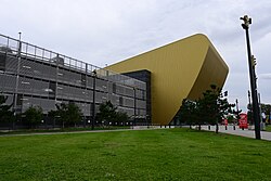 The newly-rebranded Connexin Live Arena in Kingston upon Hull, as well as part of the adjoining multi-storey car park.