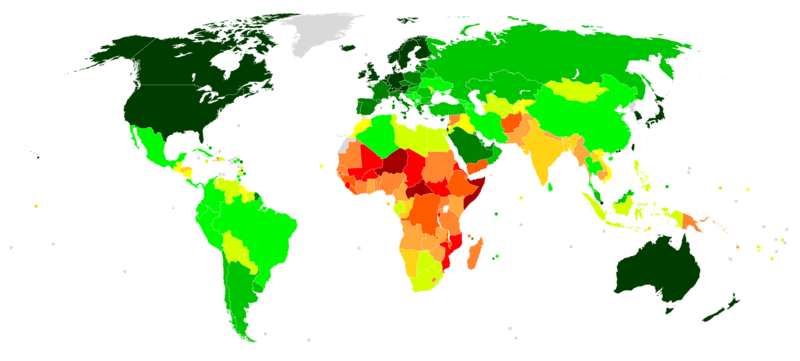 File:Countries by Human Development Index (2019).png