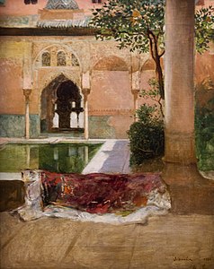 Cour de l'Alhambra, 1880, Benjamin-Constant, musée des Augustins de Toulouse