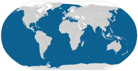 Vùng phân bổ của cá nhà táng (màu xanh)