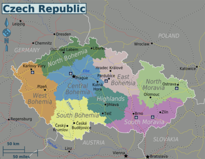 جمهوری چک و قسمت‌های مختلف آن