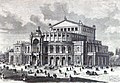 Das Neue Hoftheater in Dresden (Außenansicht, um 1878)