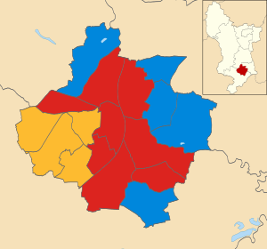 Derby City Council election 2007 map.svg