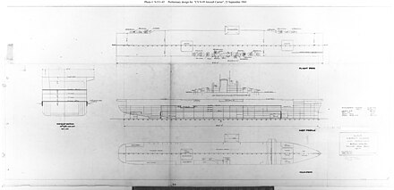 1941 design plans for the Essex class.