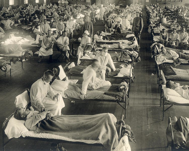 File:Detail, Emergency hospital during Influenza epidemic, Camp Funston, Kansas - NCP 1603 (cropped).jpg