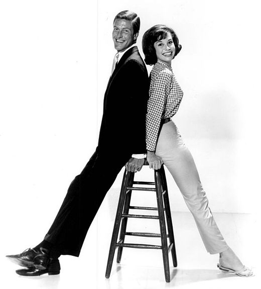 Dick Van Dyke en Mary Tyler Moore in 1961