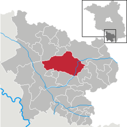 Doberlug-Kirchhains läge i Landkreis Elbe-Elster, Brandenburg.