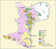 the nationalities in Northern Dobruja at the beginning of the 20th century.