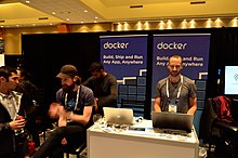 Docker booth at LinuxCon 2016 DockerLinuxConBooth.jpg