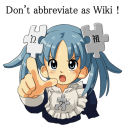 Angry Wikipe-tan admonishing the reader