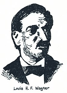 Drawing of Louis H. F. Wagner c. 1873