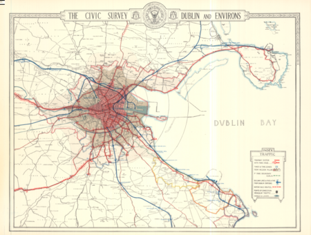 ไฟล์:Dublin 1922-23 Map Suburbs MatureTrams wFaresTimes Trains EarlyBus Canals pub.png