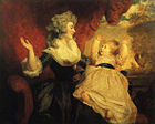 Герцогиня Девонширская с дочерью. 1786. Холст, масло. Чатсуорт-хаус, Дербишир, Англия